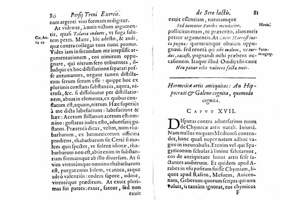 Persii Treui Ad librum de sero lactis Stephani Roderici Castrensis Lusitani declamationes, seu priuatae quaedam ac domesticae exercitationes