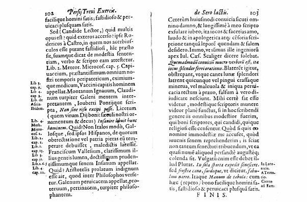 Persii Treui Ad librum de sero lactis Stephani Roderici Castrensis Lusitani declamationes, seu priuatae quaedam ac domesticae exercitationes