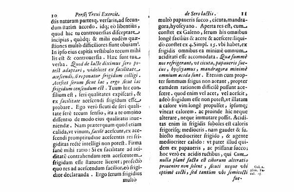 Persii Treui Ad librum de sero lactis Stephani Roderici Castrensis Lusitani declamationes, seu priuatae quaedam ac domesticae exercitationes