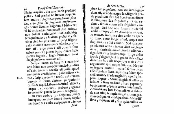 Persii Treui Ad librum de sero lactis Stephani Roderici Castrensis Lusitani declamationes, seu priuatae quaedam ac domesticae exercitationes