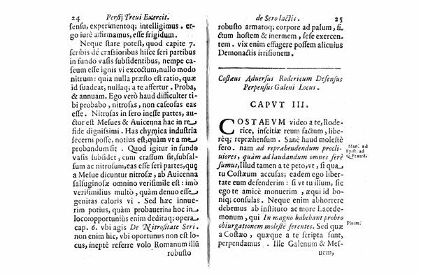 Persii Treui Ad librum de sero lactis Stephani Roderici Castrensis Lusitani declamationes, seu priuatae quaedam ac domesticae exercitationes