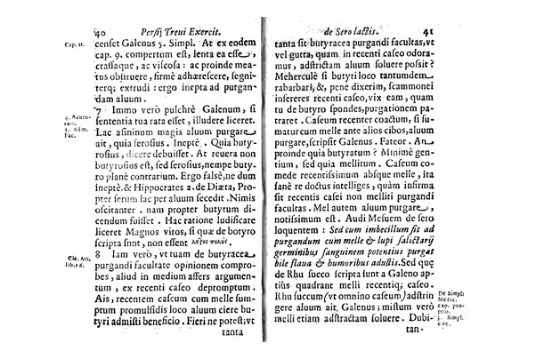 Persii Treui Ad librum de sero lactis Stephani Roderici Castrensis Lusitani declamationes, seu priuatae quaedam ac domesticae exercitationes