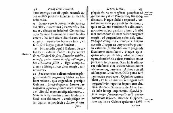 Persii Treui Ad librum de sero lactis Stephani Roderici Castrensis Lusitani declamationes, seu priuatae quaedam ac domesticae exercitationes