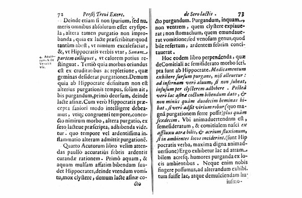 Persii Treui Ad librum de sero lactis Stephani Roderici Castrensis Lusitani declamationes, seu priuatae quaedam ac domesticae exercitationes