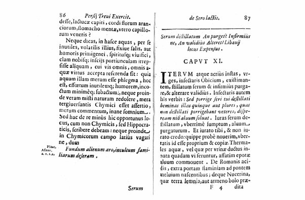 Persii Treui Ad librum de sero lactis Stephani Roderici Castrensis Lusitani declamationes, seu priuatae quaedam ac domesticae exercitationes