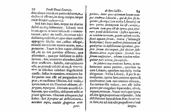 Persii Treui Ad librum de sero lactis Stephani Roderici Castrensis Lusitani declamationes, seu priuatae quaedam ac domesticae exercitationes