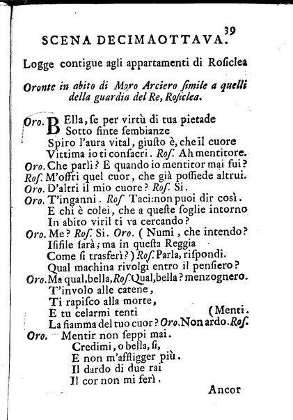 Anacreonte drama per musica rappresentato nella villa di Pratolino