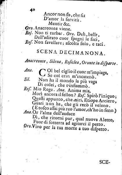 Anacreonte drama per musica rappresentato nella villa di Pratolino