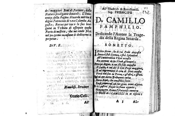 La Maria Stuarda regina di Scotia e d' Inghilterra; tragedia di Oratio Celli accademico Oscuro di Lucca. ... Dedicata all'illustriss. ... Camillo Pamphilio