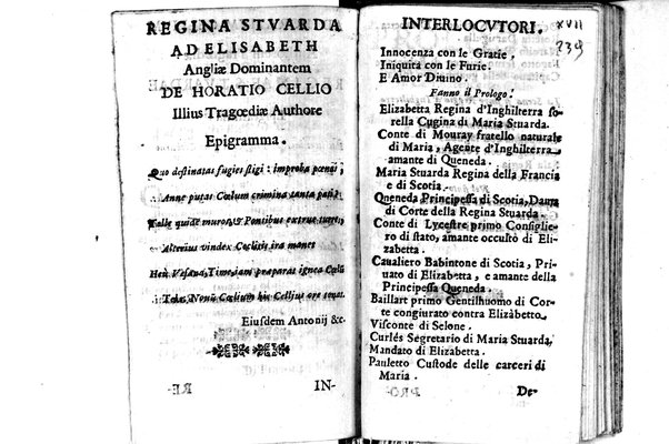 La Maria Stuarda regina di Scotia e d' Inghilterra; tragedia di Oratio Celli accademico Oscuro di Lucca. ... Dedicata all'illustriss. ... Camillo Pamphilio