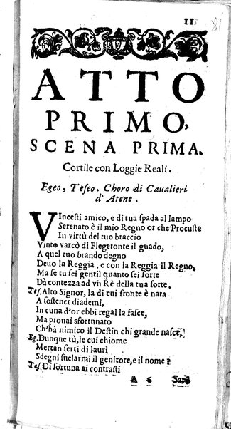 Medea in Atene drama per musica nel teatro Zane à S. Moisè di Aurelio Aureli opera decima ottaua. Consacrato all' illustriss. ... Alessandro Contarini ...