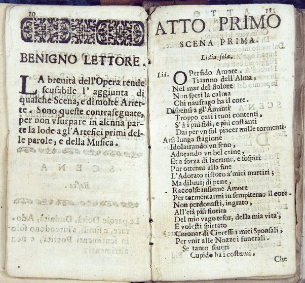 Ama chi t'ama. Dramma per musica fatto recitare da' SS. Consiglieri nel teatro di Siena, l'anno 1682