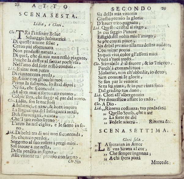 Ama chi t'ama. Dramma per musica fatto recitare da' SS. Consiglieri nel teatro di Siena, l'anno 1682