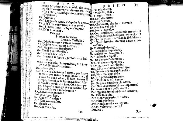 Le gelosie fortunate del prencipe Rodrigo. Opera di Giacintoandrea Cicognini fiorentino