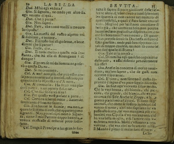 La bella brutta comedia dallo spagnuolo portata al theatro italiano da Orsola Biancolelli. Dedicata all'illustrissimo, ... Cesare Mezamici ...