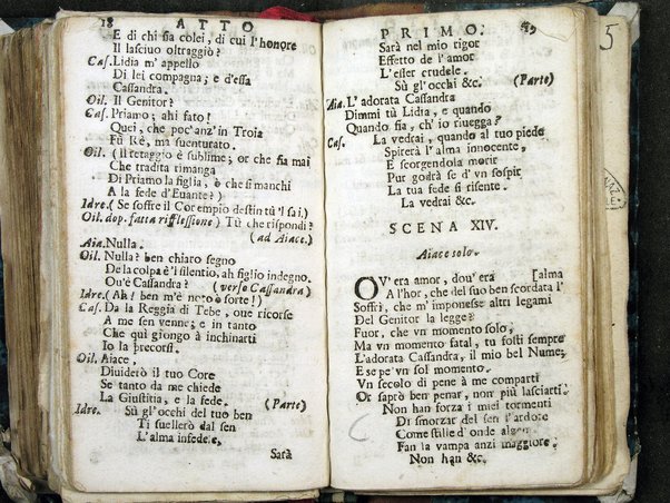 L'Aiace dramma per musica da rappresentarsi nel regio teatro di Milano l'anno 1694 /[A.d'A.]. Dedicato all'ill.ma, ... Isabela Maria della Zerda, et Aragona ...