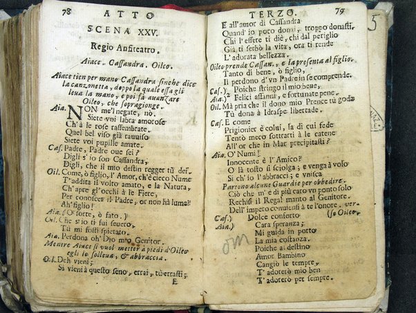 L'Aiace dramma per musica da rappresentarsi nel regio teatro di Milano l'anno 1694 /[A.d'A.]. Dedicato all'ill.ma, ... Isabela Maria della Zerda, et Aragona ...