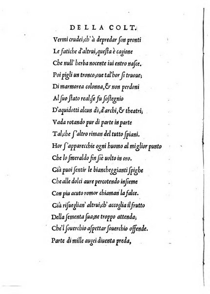 La coltiuatione di Luigi Alamanni al christianissimo re Francesco Primo