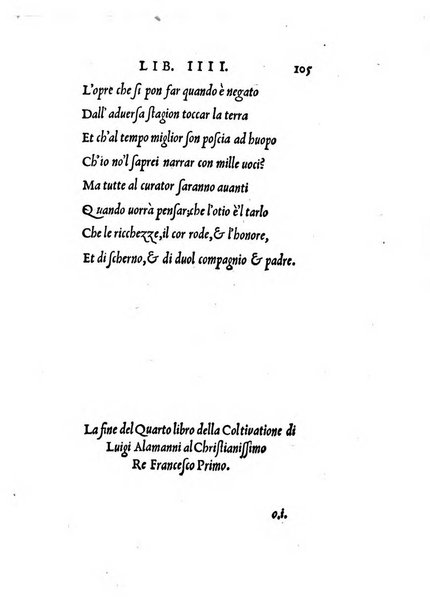 La coltiuatione di Luigi Alamanni al christianissimo re Francesco Primo