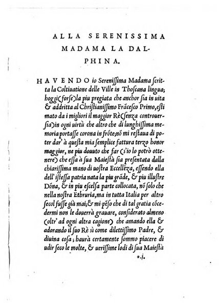 La coltiuatione di Luigi Alamanni al christianissimo re Francesco Primo