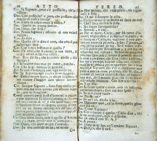 Gl'equivoci intrigati, overo La contessa di Barcellona di Raffaele Tauro