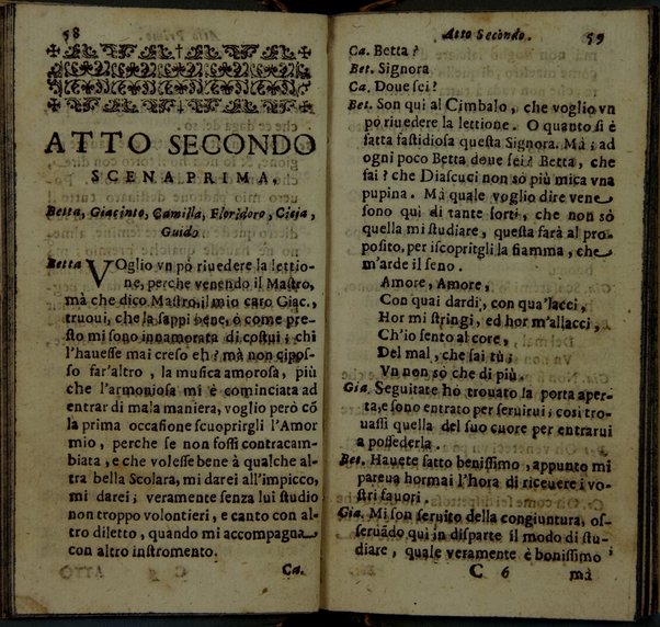 Le zittelle cantarine, comedia del. sig. cauaglier Loreto Vittori da Spoletto \|!. All'illustriss. ... Margarita Tarachia Dalla Rouare \|!