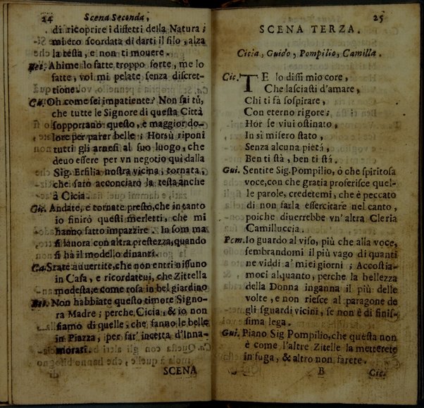 Le zittelle cantarine, comedia del. sig. cauaglier Loreto Vittori da Spoletto \|!. All'illustriss. ... Margarita Tarachia Dalla Rouare \|!