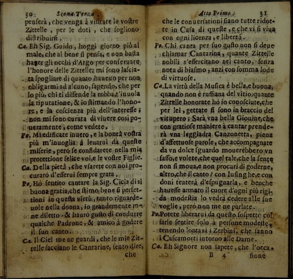 Le zittelle cantarine, comedia del. sig. cauaglier Loreto Vittori da Spoletto \|!. All'illustriss. ... Margarita Tarachia Dalla Rouare \|!