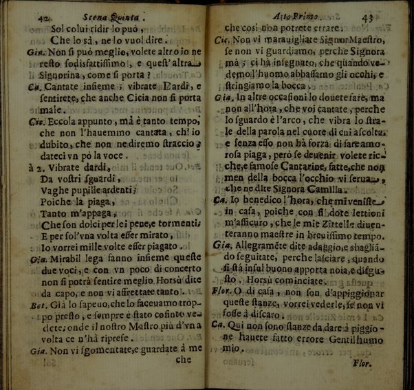 Le zittelle cantarine, comedia del. sig. cauaglier Loreto Vittori da Spoletto \|!. All'illustriss. ... Margarita Tarachia Dalla Rouare \|!