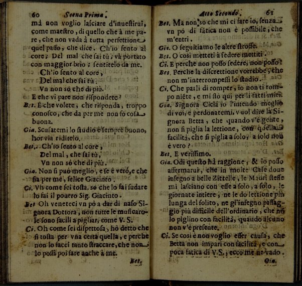 Le zittelle cantarine, comedia del. sig. cauaglier Loreto Vittori da Spoletto \|!. All'illustriss. ... Margarita Tarachia Dalla Rouare \|!