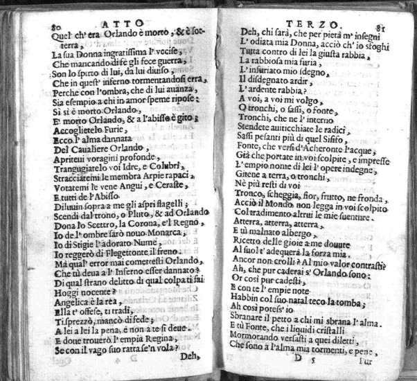 L'amorose furie d'Orlando, opera scenica del dottor Giacinto Andrea Cicognini. Al molt'illust. ... Sebastiano Locatelli