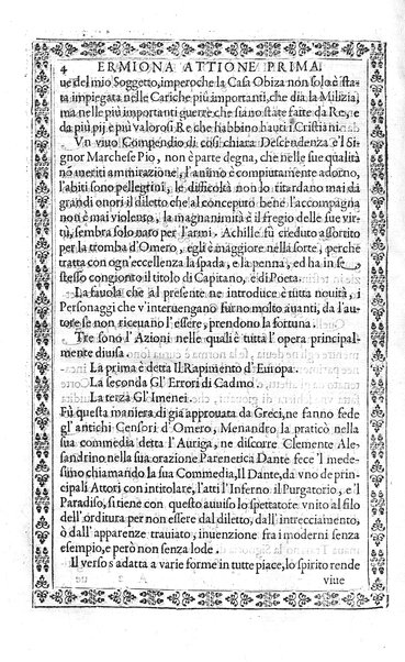 L'Ermiona del s.r marchese Pio Enea Obizzi. Per introduzione d'vn torneo à piedi, & à cauallo e d'vn balletto rappresentato in musica nella citta di Padoua l'anno 1636 dedicata al sereniss.o prencipe di Venetia Francesco Erizo descritta dal s. Nicolò Enea Bartolini ..