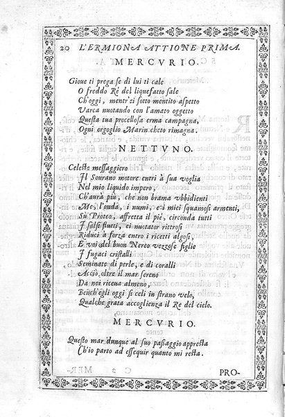 L'Ermiona del s.r marchese Pio Enea Obizzi. Per introduzione d'vn torneo à piedi, & à cauallo e d'vn balletto rappresentato in musica nella citta di Padoua l'anno 1636 dedicata al sereniss.o prencipe di Venetia Francesco Erizo descritta dal s. Nicolò Enea Bartolini ..