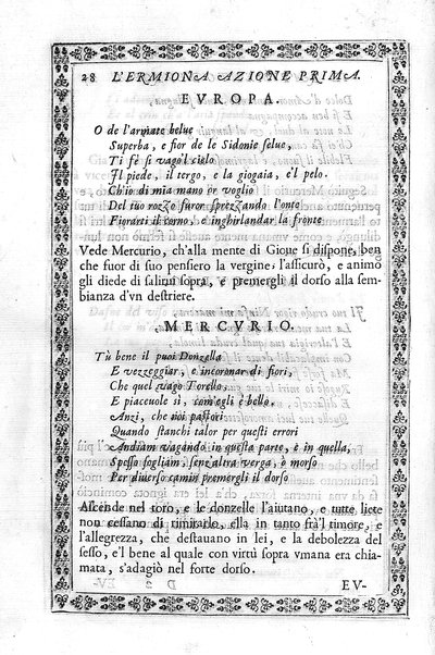 L'Ermiona del s.r marchese Pio Enea Obizzi. Per introduzione d'vn torneo à piedi, & à cauallo e d'vn balletto rappresentato in musica nella citta di Padoua l'anno 1636 dedicata al sereniss.o prencipe di Venetia Francesco Erizo descritta dal s. Nicolò Enea Bartolini ..