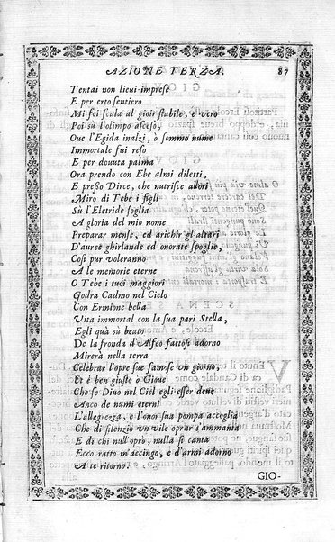 L'Ermiona del s.r marchese Pio Enea Obizzi. Per introduzione d'vn torneo à piedi, & à cauallo e d'vn balletto rappresentato in musica nella citta di Padoua l'anno 1636 dedicata al sereniss.o prencipe di Venetia Francesco Erizo descritta dal s. Nicolò Enea Bartolini ..