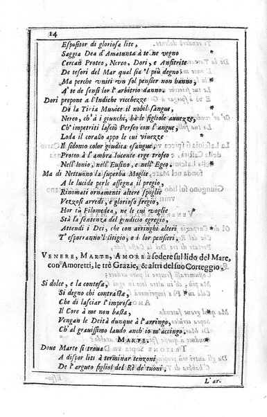 L'amor riformato, con le gare marine sedate inuenzione, e poesia del sig. march. Pio Enea degli Obizi per introduzione d'vn torneo a piedi ... descritto dal sig. Florio Tori ... e dal medesimo consagrato all'eminentissimo signor cardinale Acciaioli ... Auuertendo i lettori che i versi delle quattro deità, ... sono del sig. conte Francesco Berni