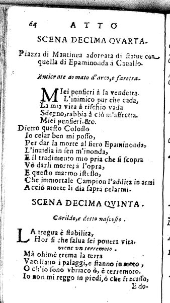 L'Epaminonda melodrama del dottor Andrea Perruccio da rappresentarsi nel regal palaggio per lo compleannos della maestà di D. Marianna d'Austria regina madre.  Consecrato all'eccellentissimo signor D. Gaspar d'Haro, e Gusman ..