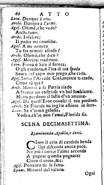 L'Epaminonda melodrama del dottor Andrea Perruccio da rappresentarsi nel regal palaggio per lo compleannos della maestà di D. Marianna d'Austria regina madre.  Consecrato all'eccellentissimo signor D. Gaspar d'Haro, e Gusman ..