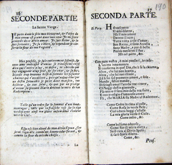 Oratorio per la santissima Annuntiata fatto cantare nella sala della cancelleria nel giorno della solennità della medesima l'anno secolare 1700
