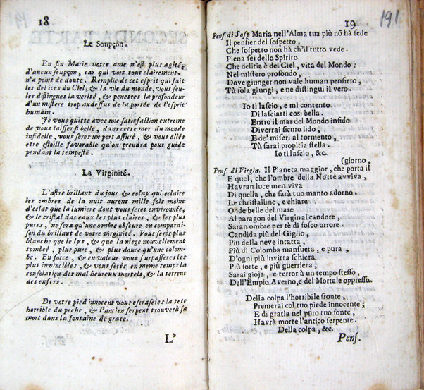 Oratorio per la santissima Annuntiata fatto cantare nella sala della cancelleria nel giorno della solennità della medesima l'anno secolare 1700