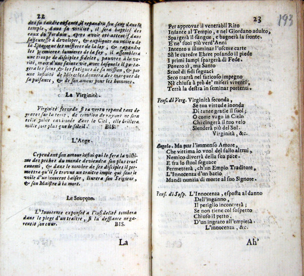 Oratorio per la santissima Annuntiata fatto cantare nella sala della cancelleria nel giorno della solennità della medesima l'anno secolare 1700