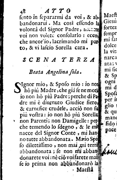 La beata Angelina tragicomica rappresentatione. Del signor Francesco Cirocco da Foligno. Esposta alle stampe dal sig. Lodouico Iacobilli dalla medesima città. Dedicata all'illustrissimo signor conte Ranuccio Della Corbara