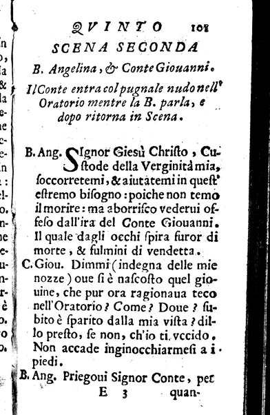 La beata Angelina tragicomica rappresentatione. Del signor Francesco Cirocco da Foligno. Esposta alle stampe dal sig. Lodouico Iacobilli dalla medesima città. Dedicata all'illustrissimo signor conte Ranuccio Della Corbara