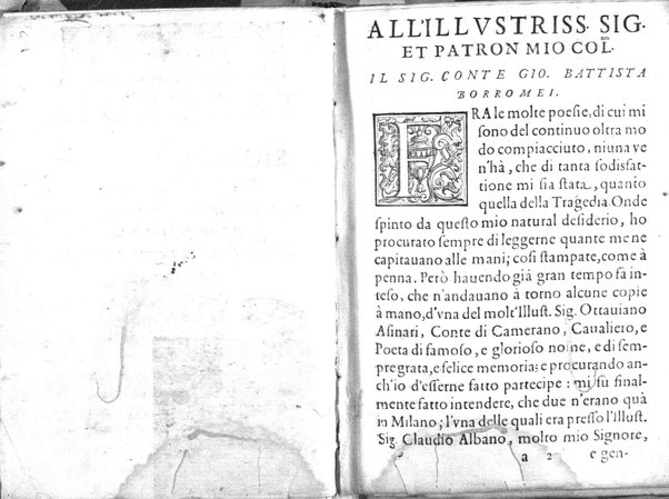 Il Tancredi tragedia del signor conte di Camerano. Dal sig. Gherardo Borgogni di nuouo posta in luce. All'ill.mo sig. conte Gio. Battista Borromeo