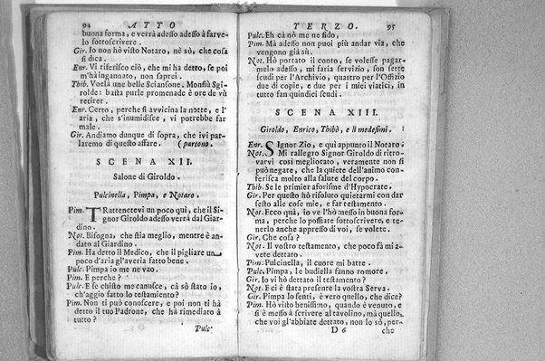Il testamento di Pulcinella opera scenica di Carlo Sigismondo Capece da rappresentarsi nell'antico teatro del Mascarone in strada Giulia nel carnevale del 1720. Dedicata all'eminentiss., ... Pietro Ottoboni ...