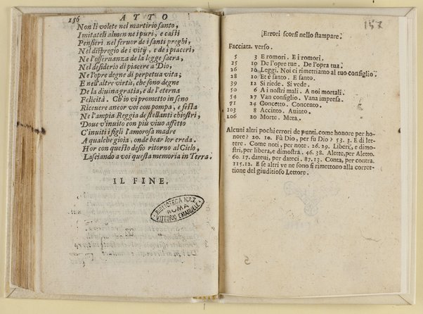 Tragedia di Santo Eustachio in verso heroico. Composta da Gio. Antonio Liberati da Vallerano, in Caprarola. Con gl'intermedij dell'istesso autore. All'illu.mo ... cardinal Farnese