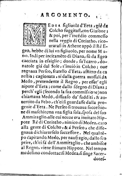 La Medea essule tragedia del Caliginoso Gelato il sig. Melchiorre Zoppio