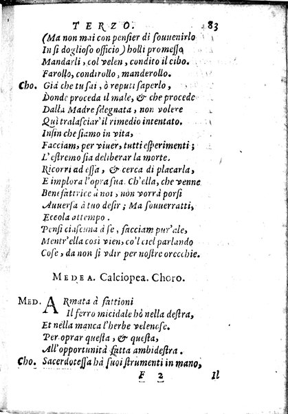 La Medea essule tragedia del Caliginoso Gelato il sig. Melchiorre Zoppio