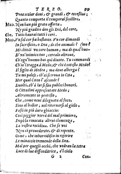 La Medea essule tragedia del Caliginoso Gelato il sig. Melchiorre Zoppio