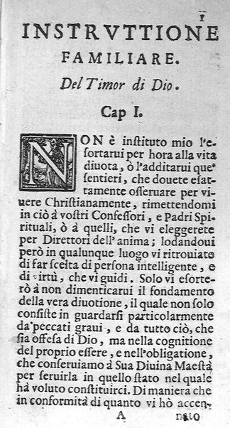 Instruttione famigliare di Francesco Lanospigio nobile genouese a Nicolo' suo figliuolo